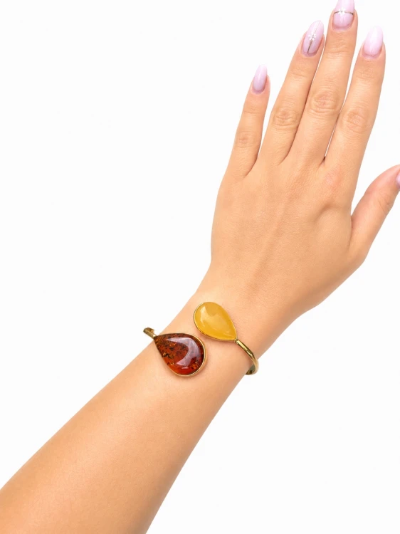 elegantes bernsteinarmband handgefertigt