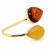 hochwertiges silberarmband mit bernstein details