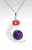 Detailaufnahme Amethyst-Anhänger Silber Mond