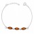 Elegantes Armband aus 925er Silber mit Bernstein