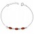 Elegantes Armband aus 925er Silber mit Bernstein