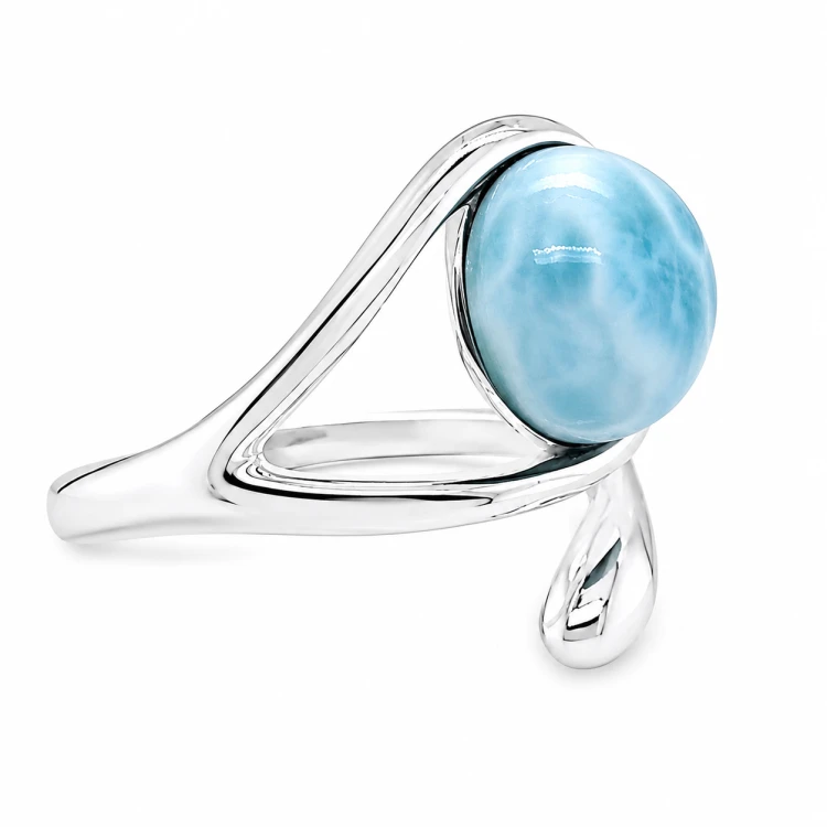 Handgefertigter Silberschmuck mit Larimar