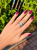 Larimar Edelsteinring verstellbar Ansicht