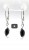 Minimalistische Ohrringe mit natürlichem Onyx