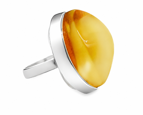 Baltischer Bernstein Schmuck verstellbarer Ring