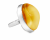 Baltischer Bernstein Schmuck verstellbarer Ring