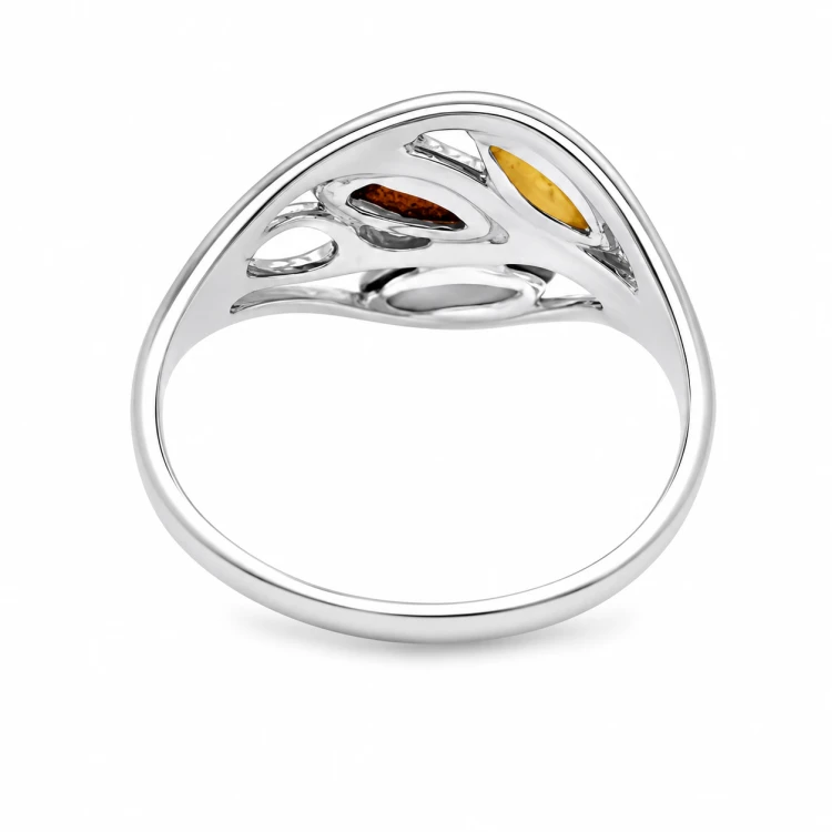 Bernsteinschmuck Silberring Ansicht