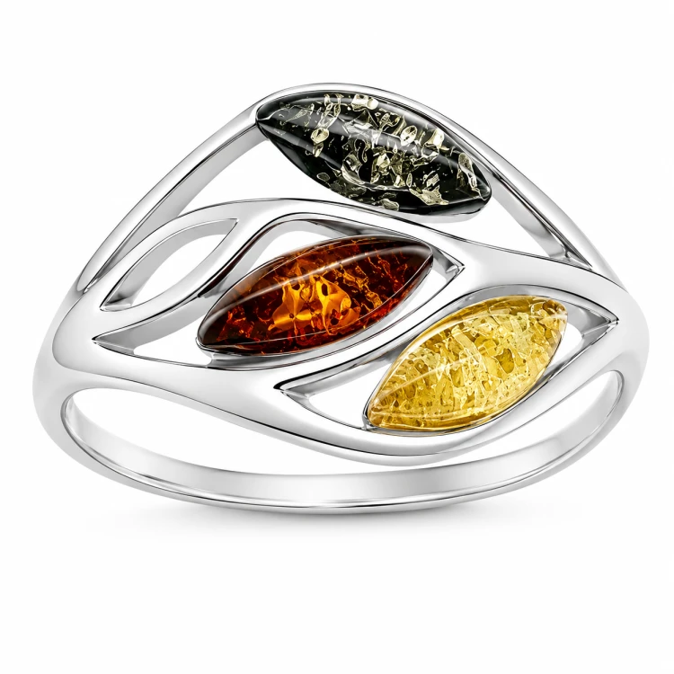 Zarter Ring mit Bernstein
