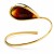 minimalistisches design armband bernstein