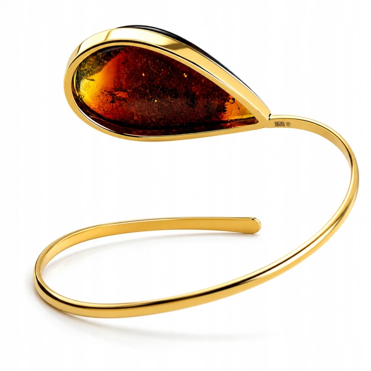 minimalistisches design armband bernstein