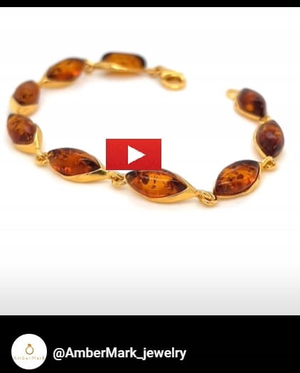 Elegantes Armband mit Naturbernstein