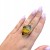 Ring Silber vergoldet mit Bernstein
