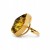Eleganter Ring mit Bernstein grün