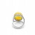 eleganter damenring mit bernstein silber 925