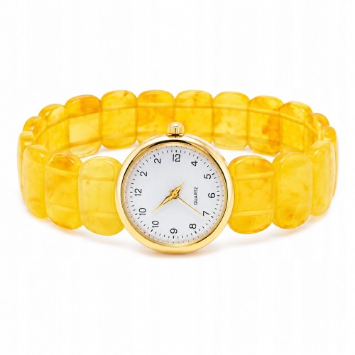Armbanduhr aus natürlichem Bernstein
