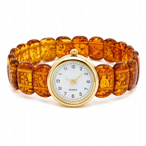 Armbanduhr aus Naturbernstein