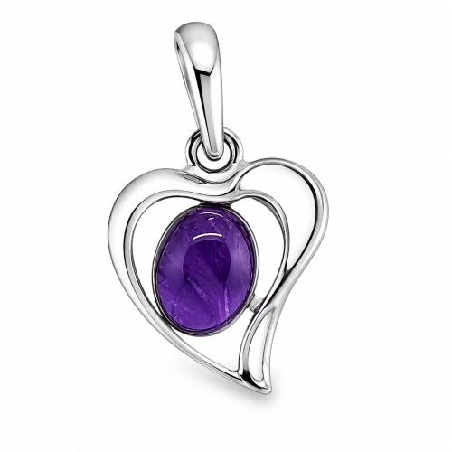 Amethyst Anhänger in einer stilvollen Geschenkbox