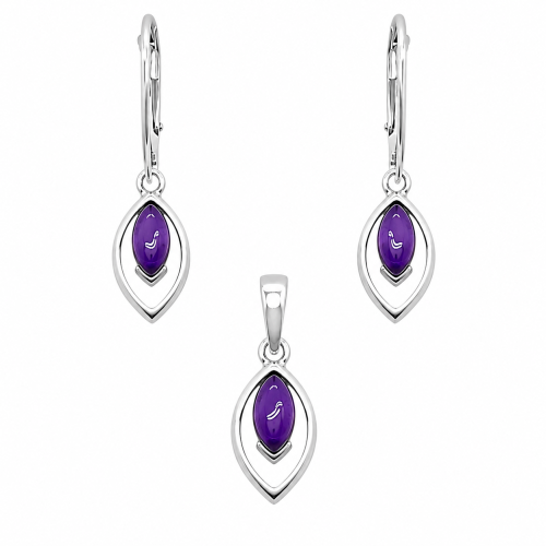 Komplettes Set Amethyst Schmuck im Überblick