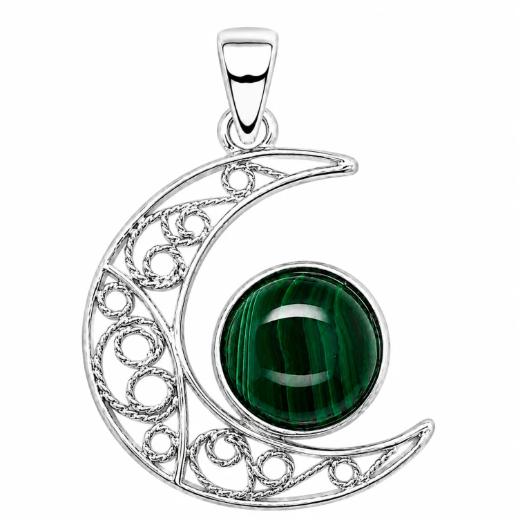 Einzigartiger Malachit Schmuck für Frauen