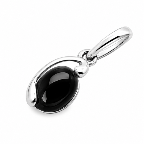 Geschenkidee Silberanhänger mit Onyx