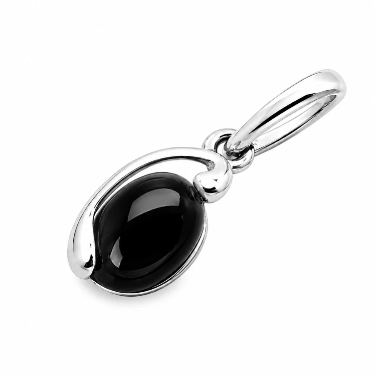 Geschenkidee Silberanhänger mit Onyx