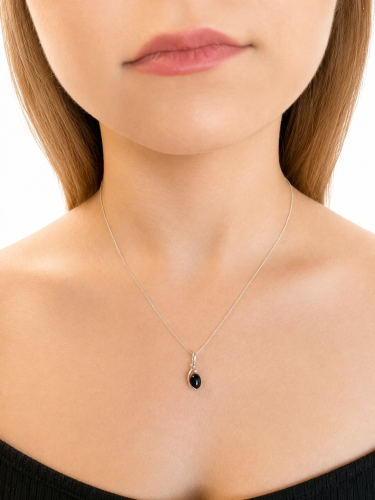 Polnisches Kunsthandwerk Silber Onyx Schmuck