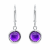 Natürlicher Amethyst in Silberfassung