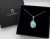 Silberanhänger mit Larimar Oval Nahaufnahme