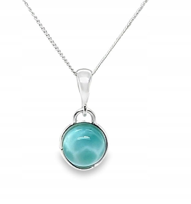Silberanhänger mit Larimar