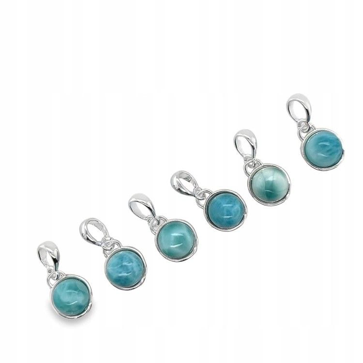 Blauer Larimar Anhänger Silber