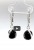 Handgefertigte Onyx Ohrringe aus Silber