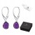 Natürliche Amethyst Edelsteine Ohrschmuck