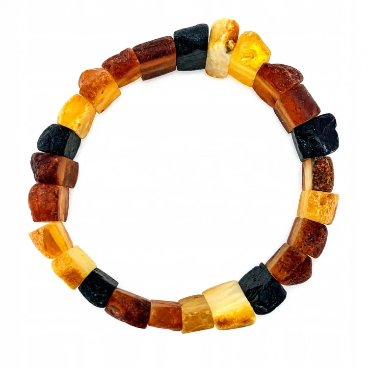 Handgefertigtes Bernsteinarmband Detailansicht