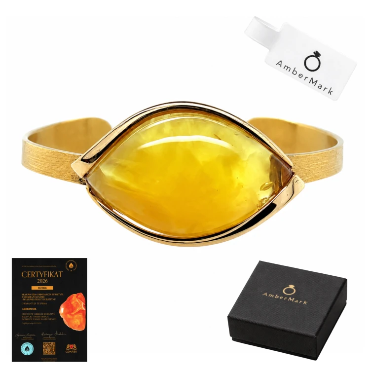 Damenarmband mit hellem Bernstein