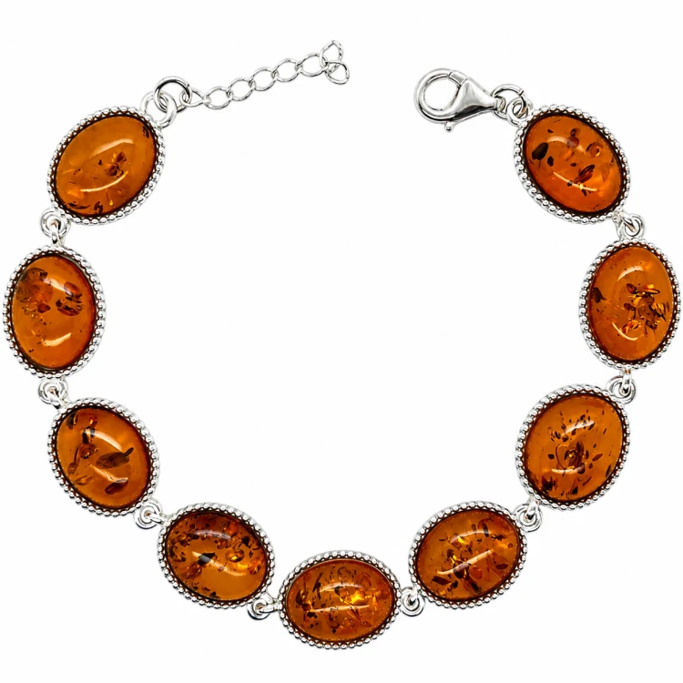 zertifizierung für bernstein silberarmband