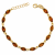 Silbernes Bernsteinfarbenes Armband