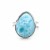 Larimar Ring aus 925er Silber handgefertigt