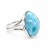 Blauer Larimar Edelstein Ring für Damen