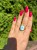 Eleganter Larimar Schmuck vergoldet