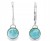 silberne ohrringe mit blauem larimar stein vorderansicht