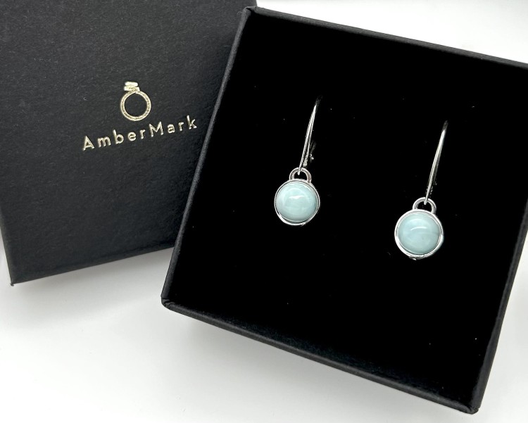 larimar schmuck ohrringe mit englischem verschluss