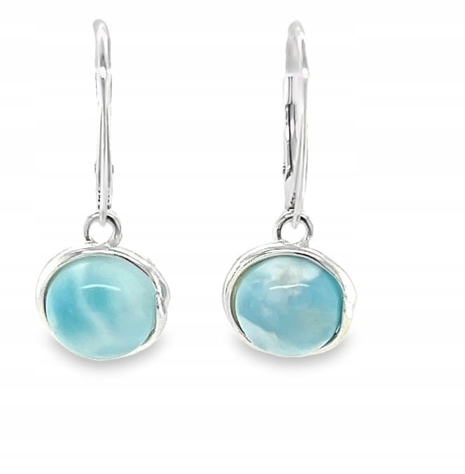 Silberohrringe mit Larimar