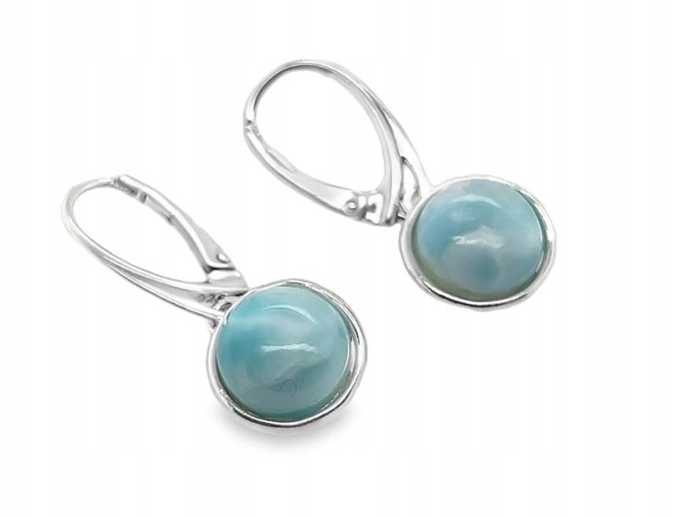 Larimar Ohrringe Detailansicht