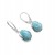 Silberohrringe mit Larimar Oval