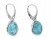 Handgefertigte Larimar Ohrringe aus Silber