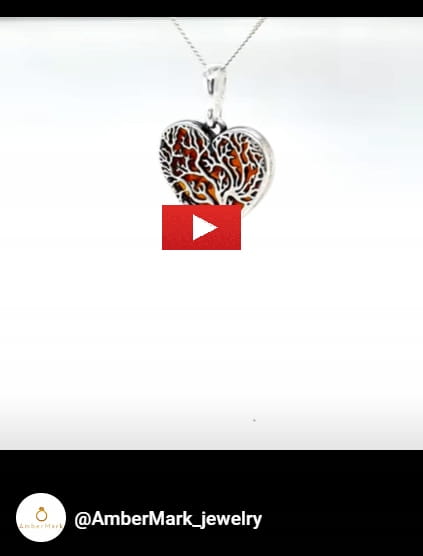Geschenkidee Schmuck Bernsteinherz