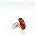 Silberring Bernstein Cognac