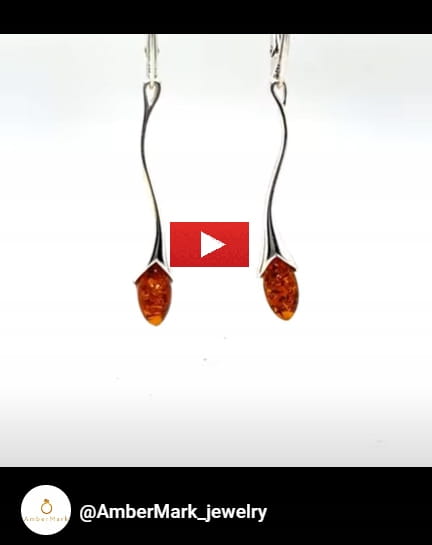 Silberschmuck Bernstein Ohrringe
