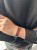 elegantes herrenarmband bernstein leder