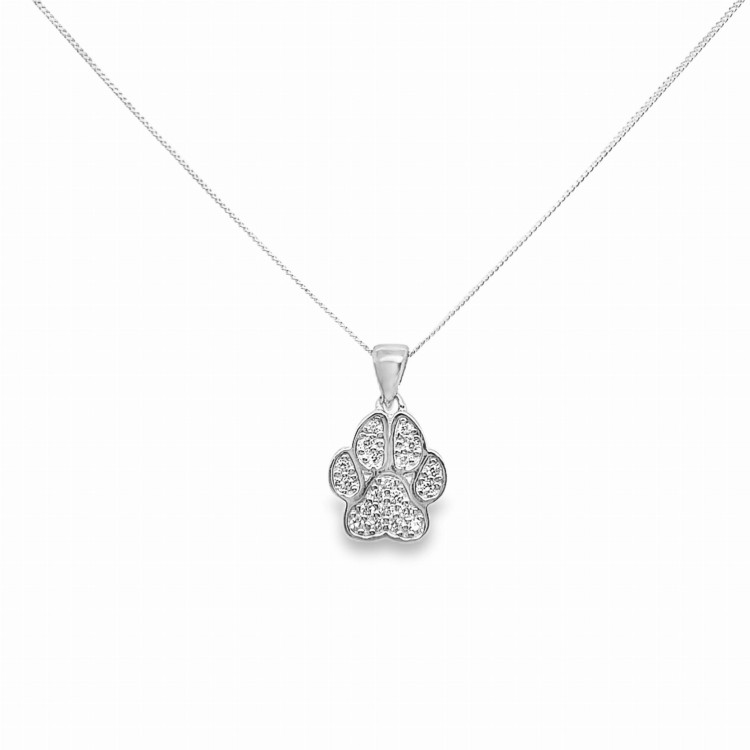 silberner schmuck pfote